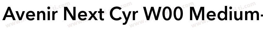 Avenir Next Cyr W00 Medium字体转换